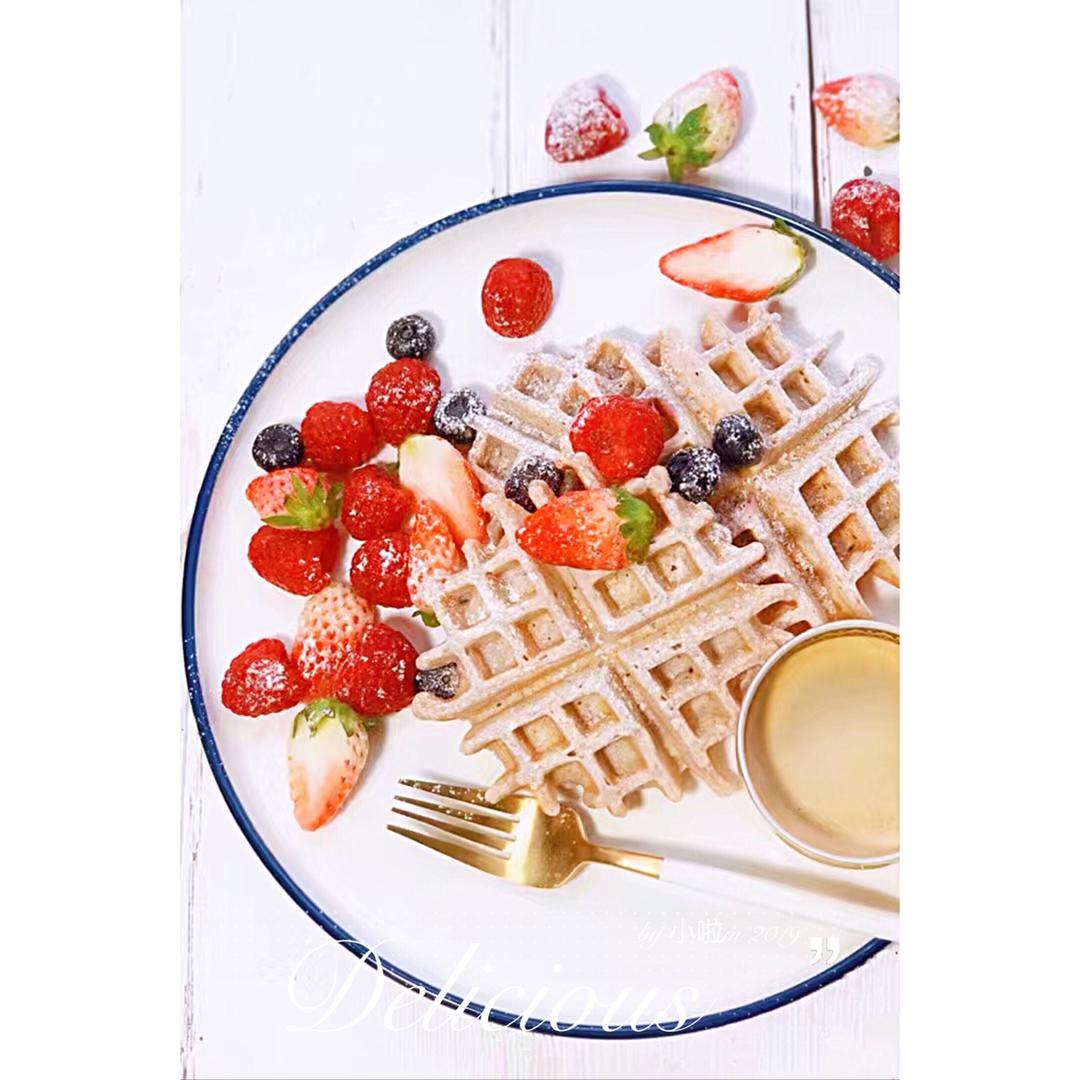 低糖低脂黄豆粉香蕉华夫