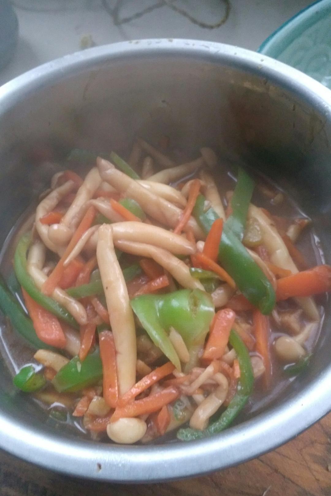 素炒金针菇