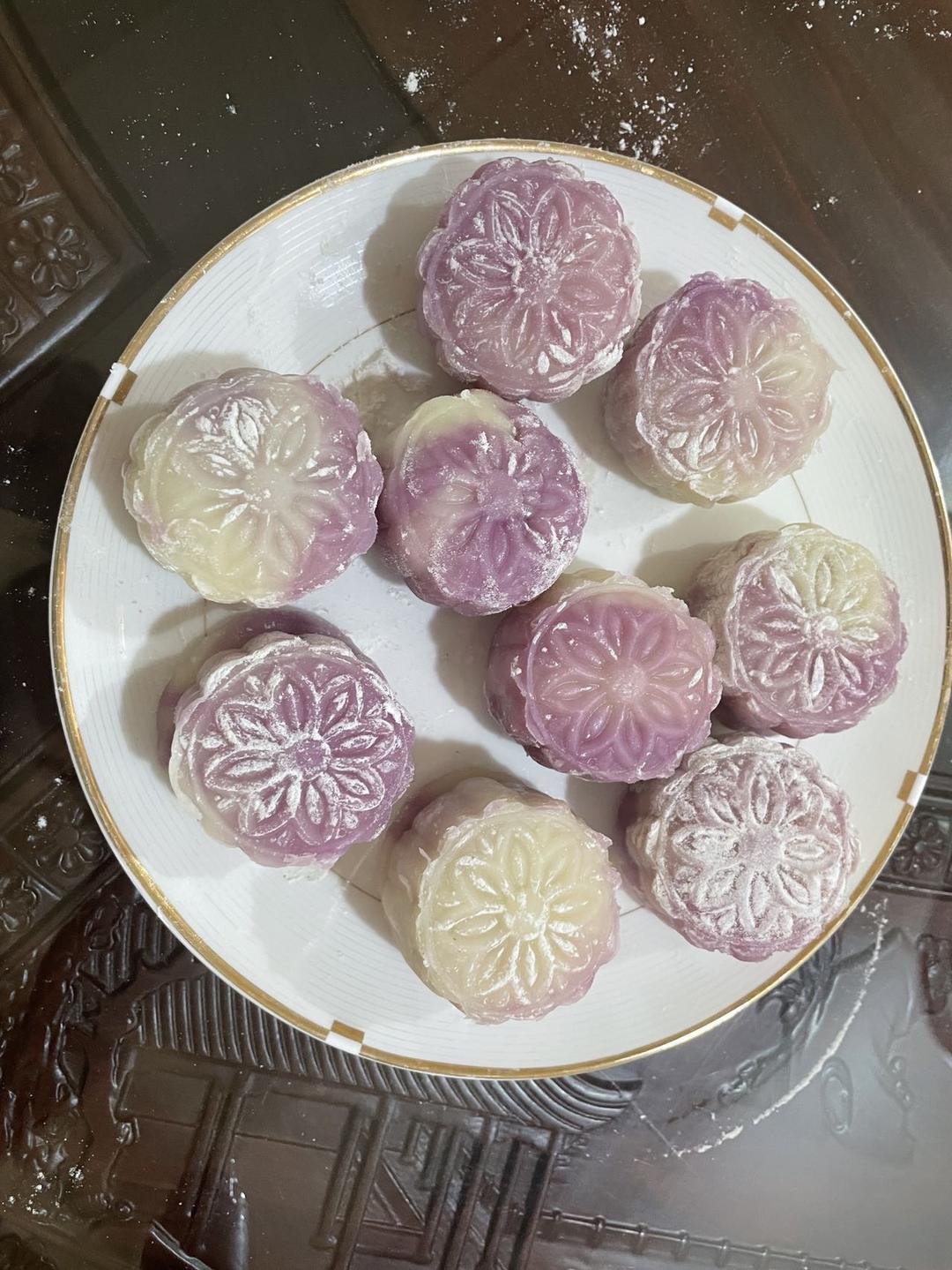 🔥芋泥脑袋看过来！芋泥冰皮月饼❗配方锁死❗