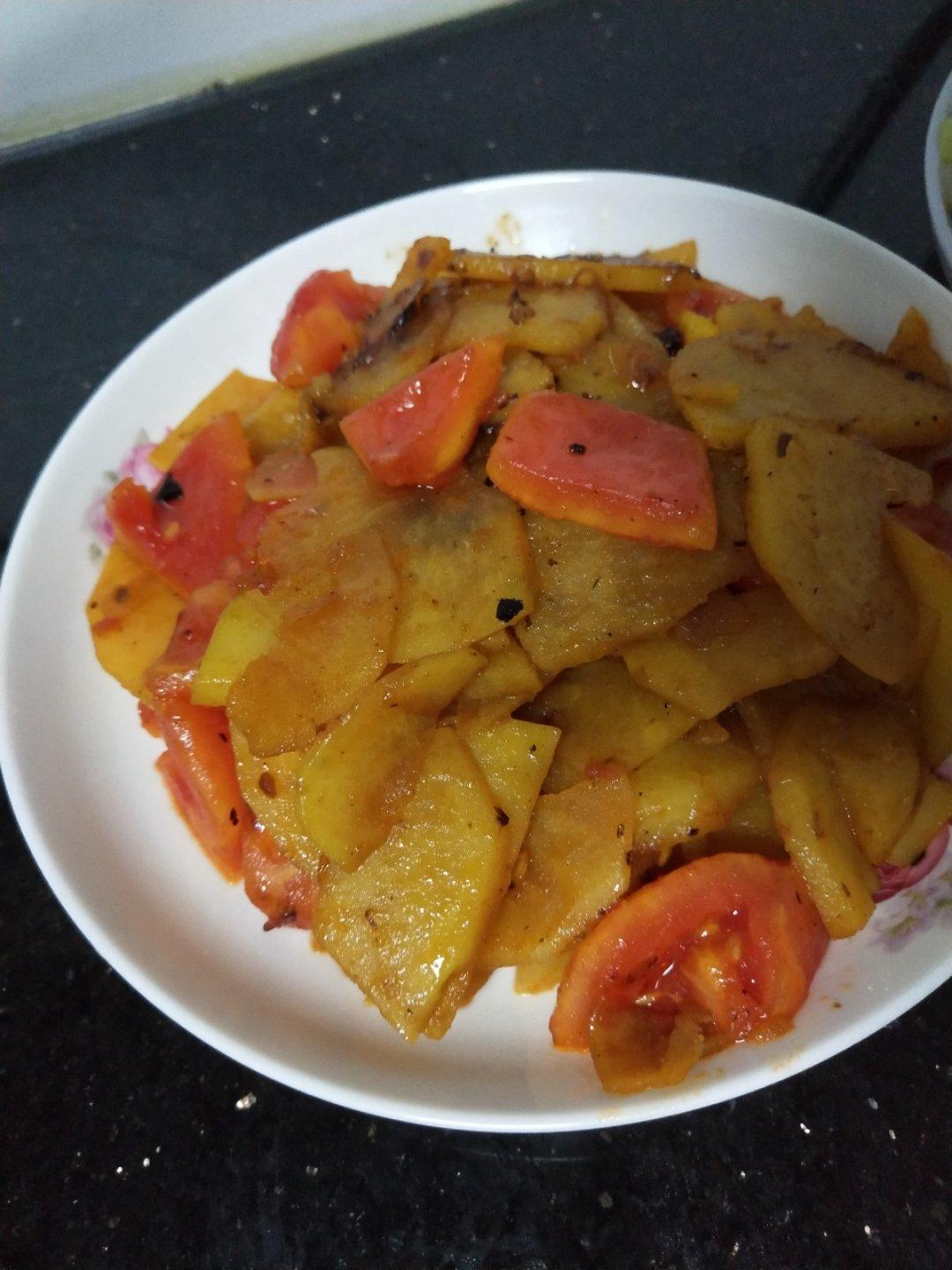 西红柿炒土豆