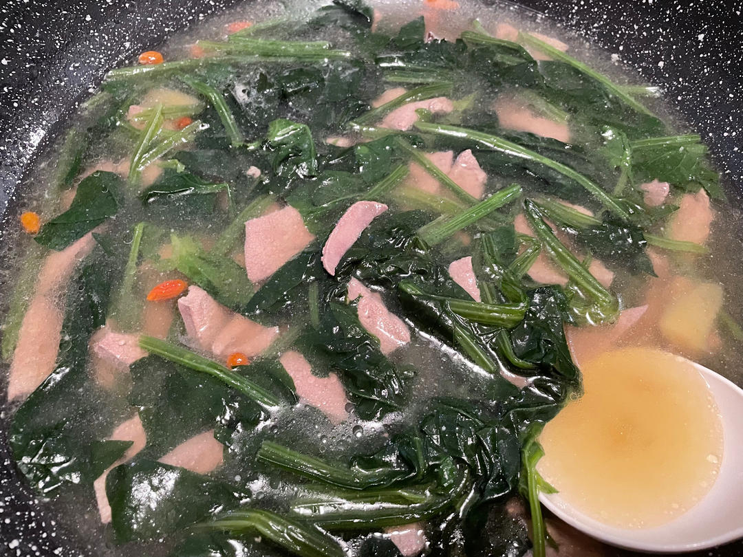 营养汤---菠菜猪肝汤