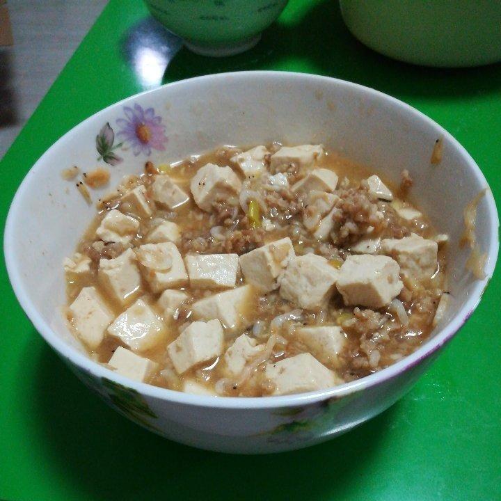 虾皮肉末焖豆腐