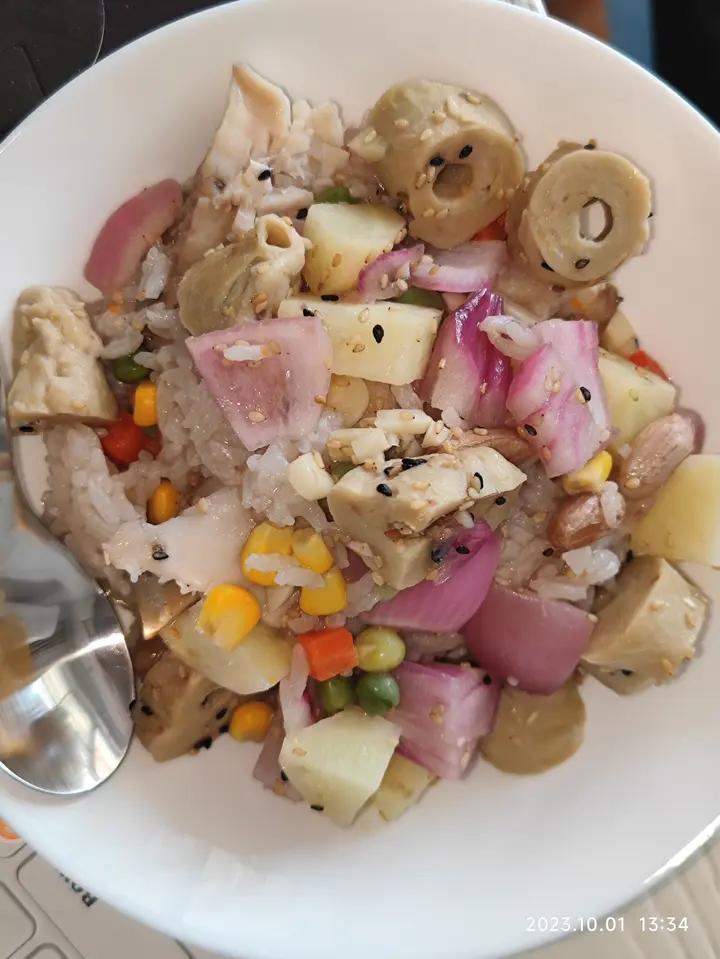忆锅香菜饭 杂粮饭