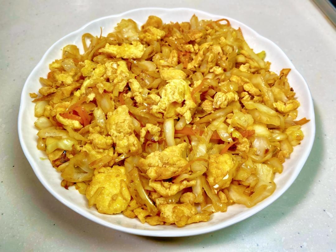 包菜炒鸡蛋｜家常好菜