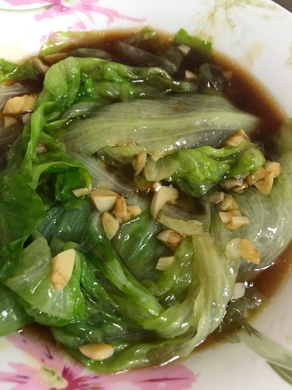 白灼西生菜
