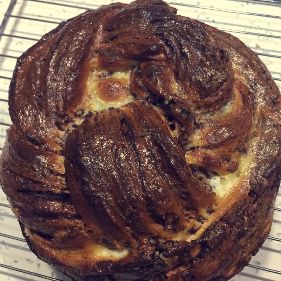 入门级不用揉出膜的手撕紫薯面包无黄油版