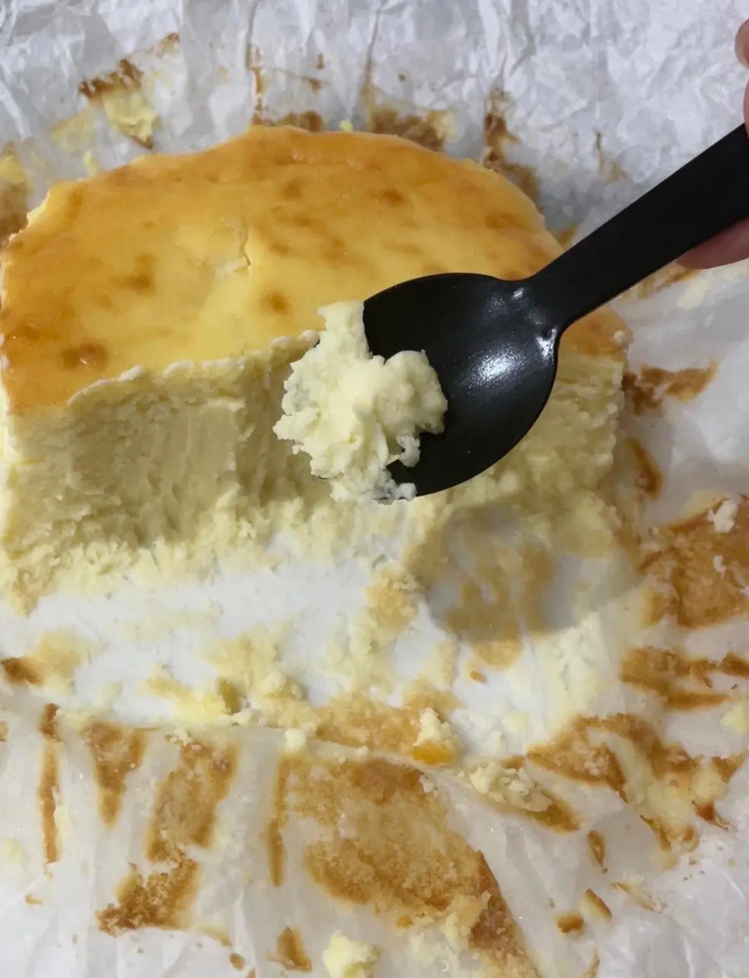 小山进公开食谱-使用大量牛奶，无淡奶油的巴斯克乳酪蛋糕
