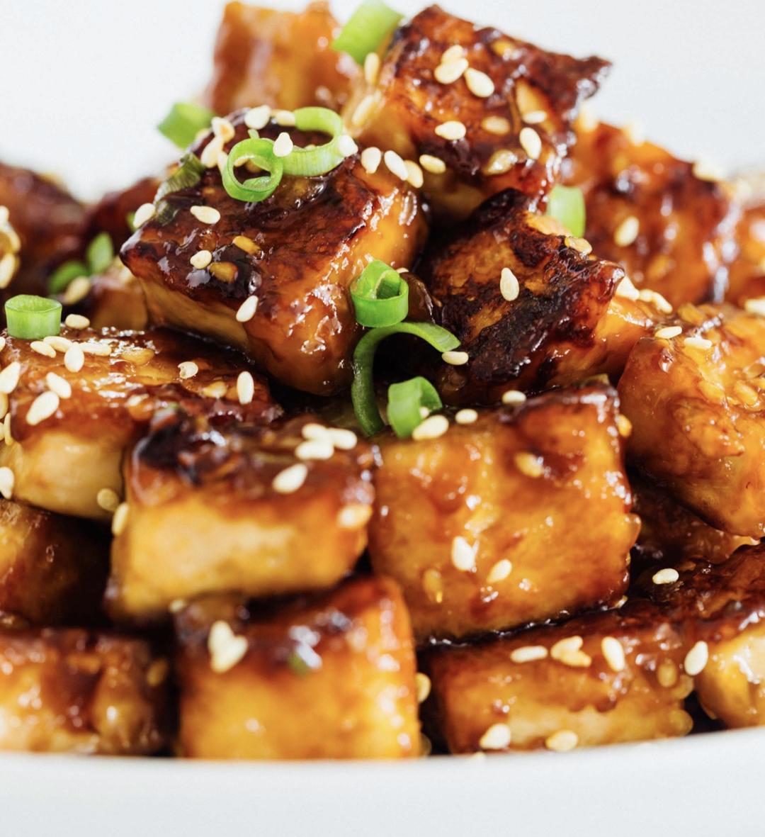 简单快手美味素食经典酱香脆皮豆腐