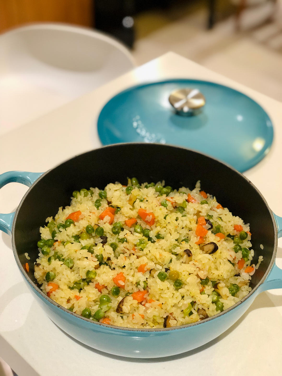 豌豆糯米炒饭（铸铁锅素食)