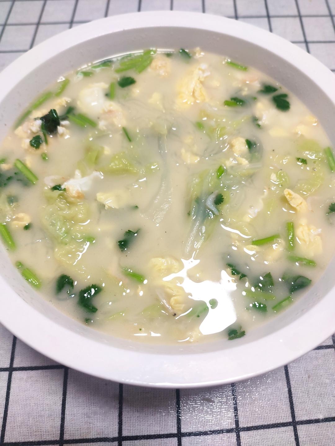 白菜粉丝豆腐汤