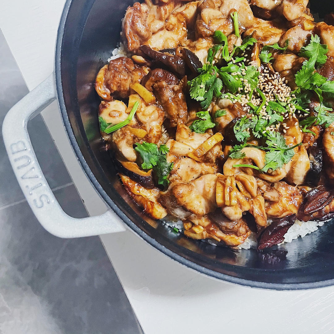 北鼎铸铁锅食谱｜鸡肉煲仔饭
