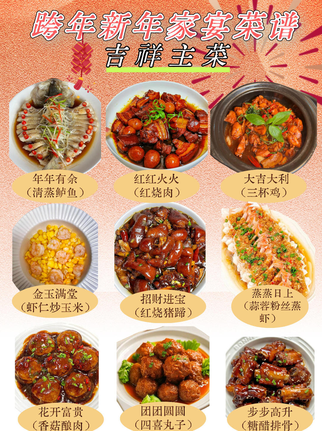 跨年夜菜/新年菜谱