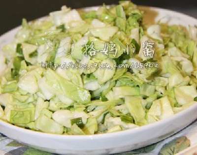 凉拌包心菜的做法
