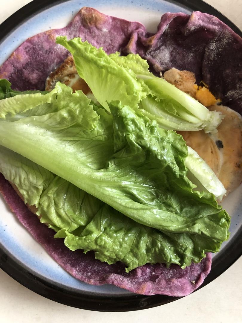 减脂期自制100%全麦卷饼