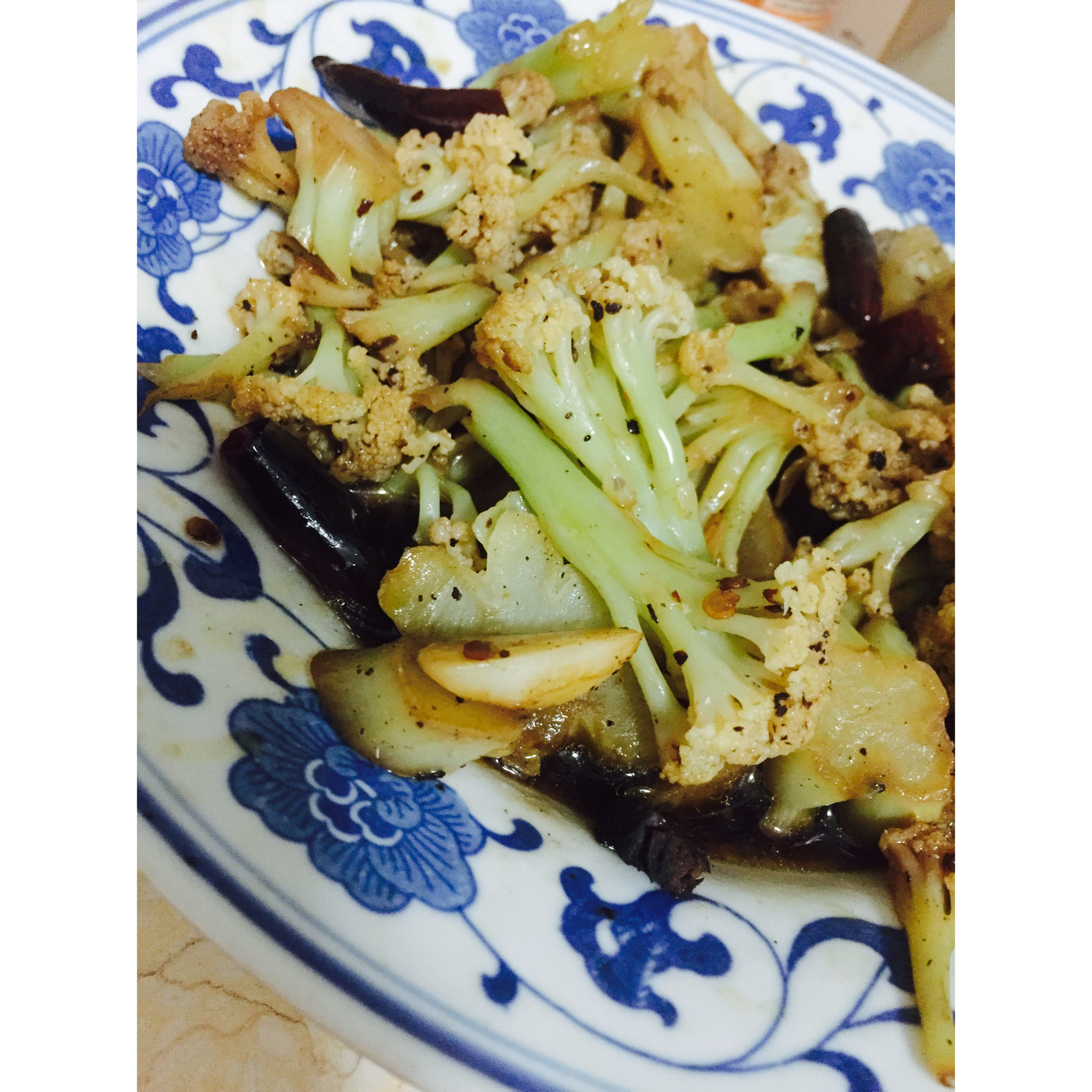 很“浪费”米饭的家常菜之一-------干锅菜花