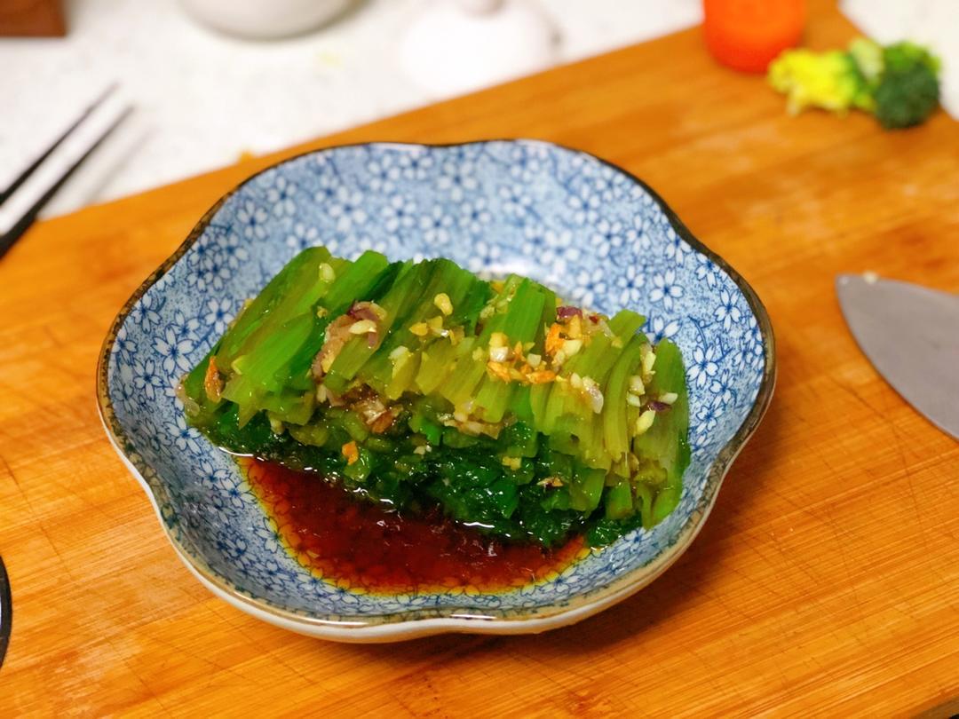 白灼油麦菜