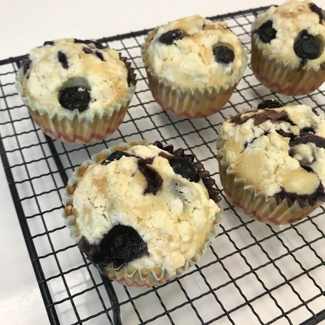 会爆浆的蓝莓玛芬蛋糕