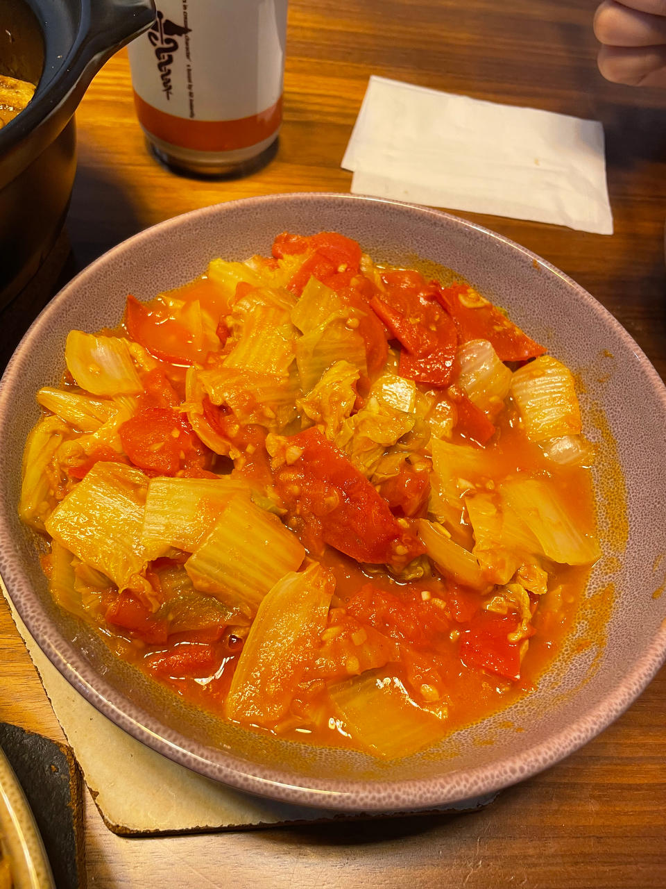 低脂低卡好吃不胖，酸爽开胃～茄汁娃娃菜