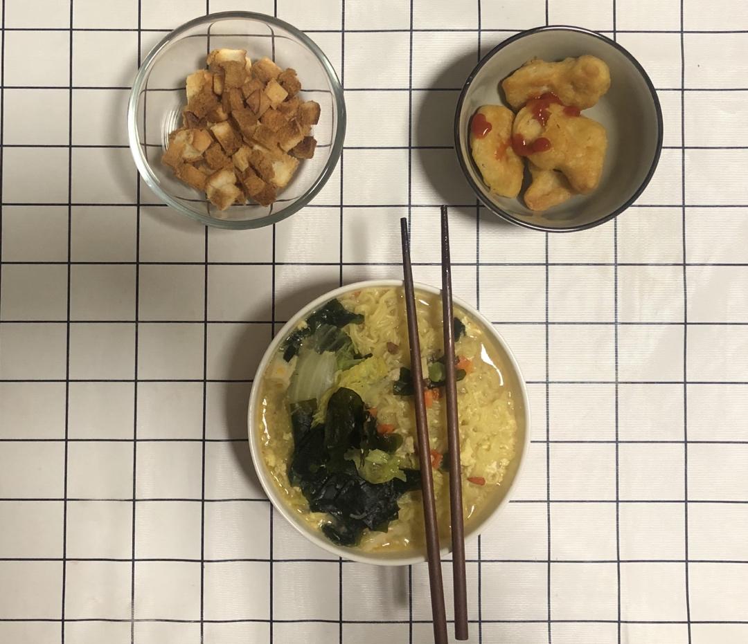 烤面包块小点心