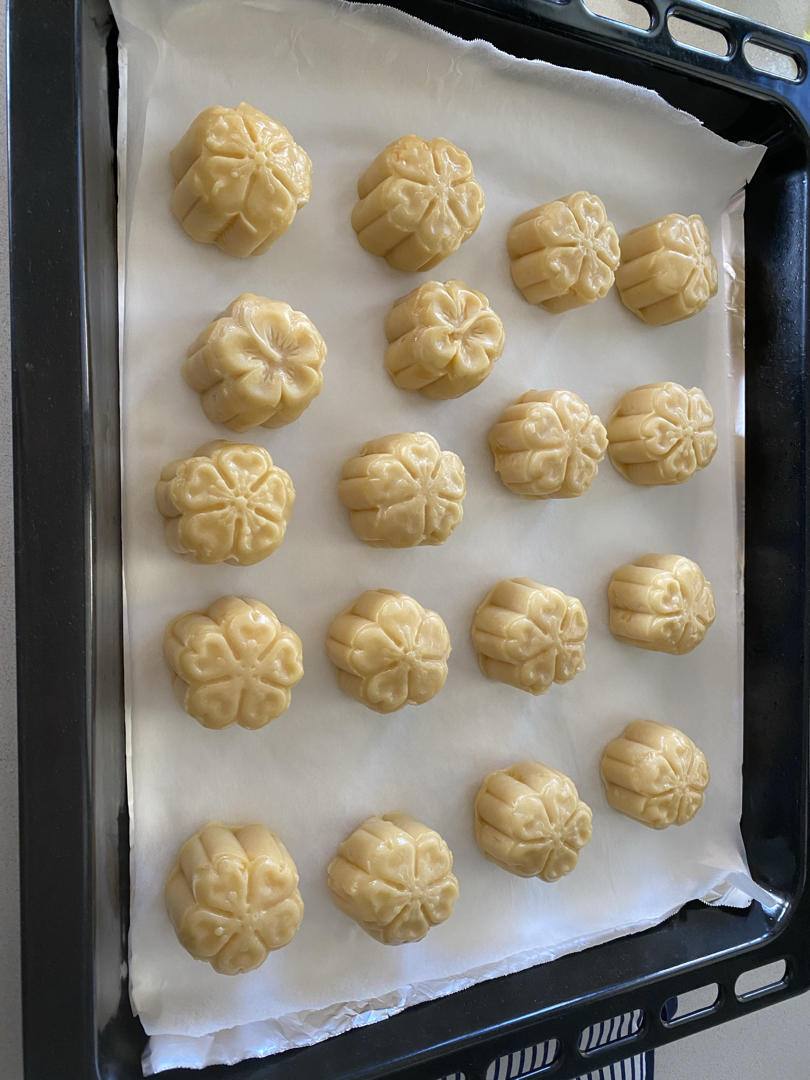 流心奶黄月饼（无吉士粉/转化糖浆版本）【曼食慢语】