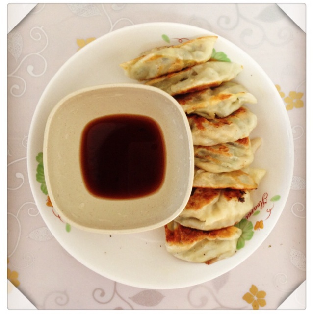 煎饺子