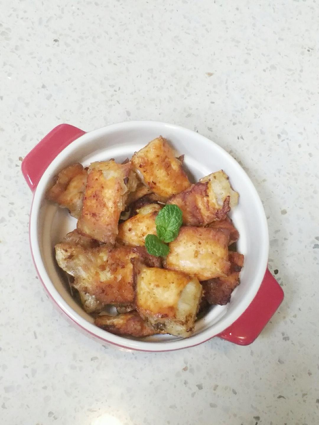香煎三文鱼骨