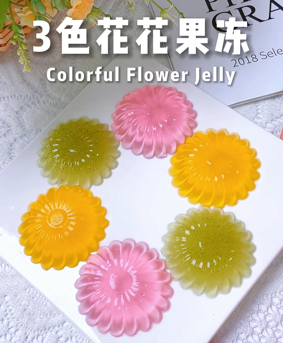 夏天给孩子做爱吃的花花果冻，Q弹嫩滑的做法