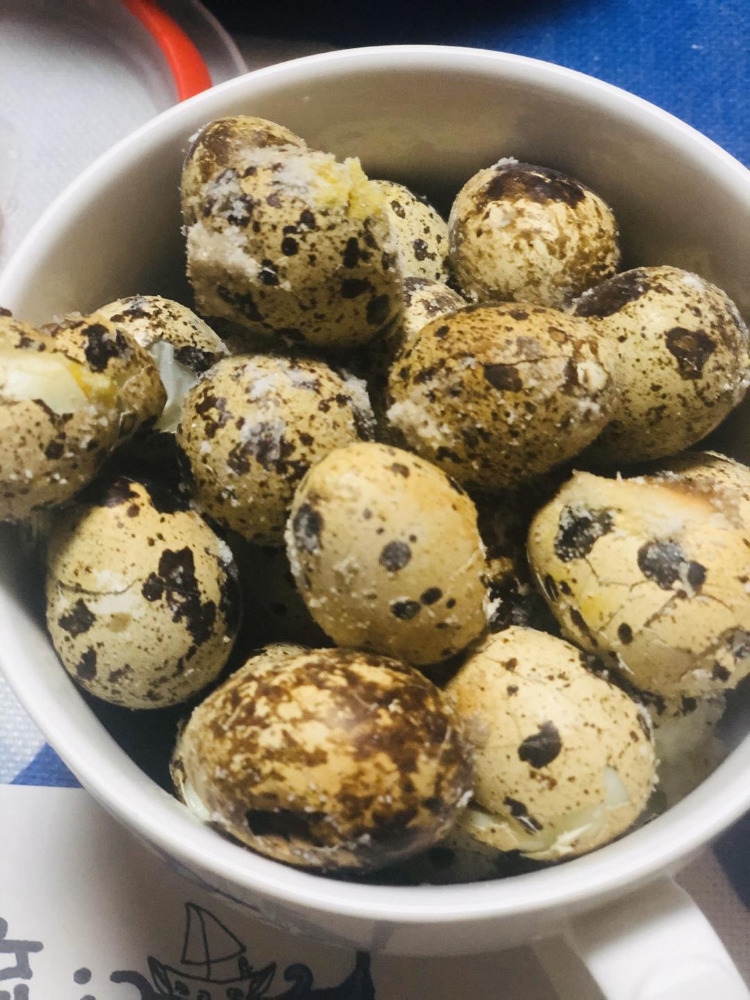 盐焗鹌鹑蛋的做法