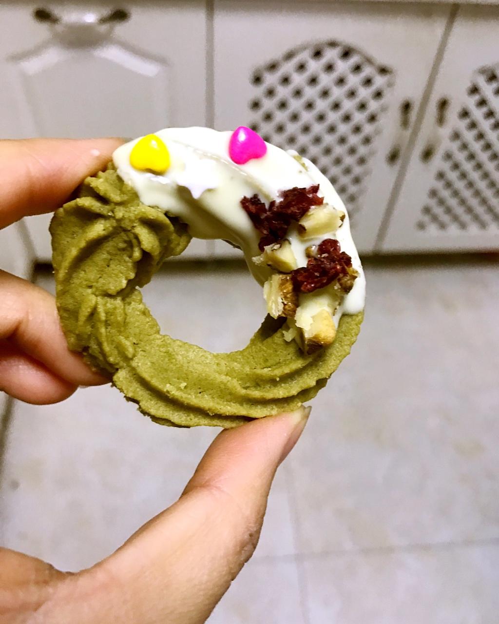 【圣诞花环】抹茶曲奇