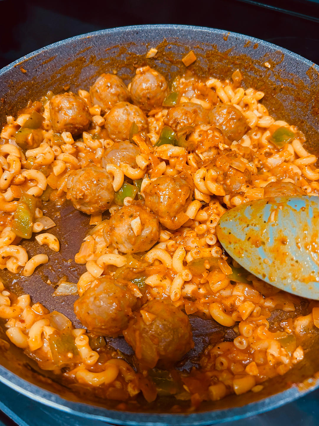 经典意大利面～～红酱牛肉丸意面（pasta with meatball）