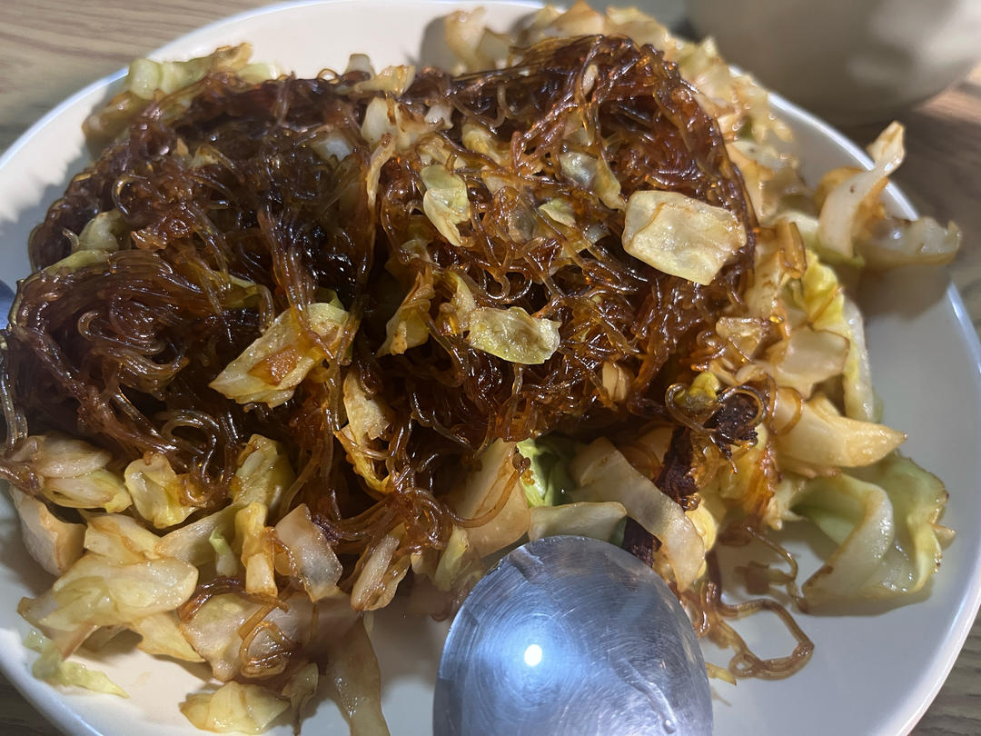成功率百分之百的包菜炒粉丝