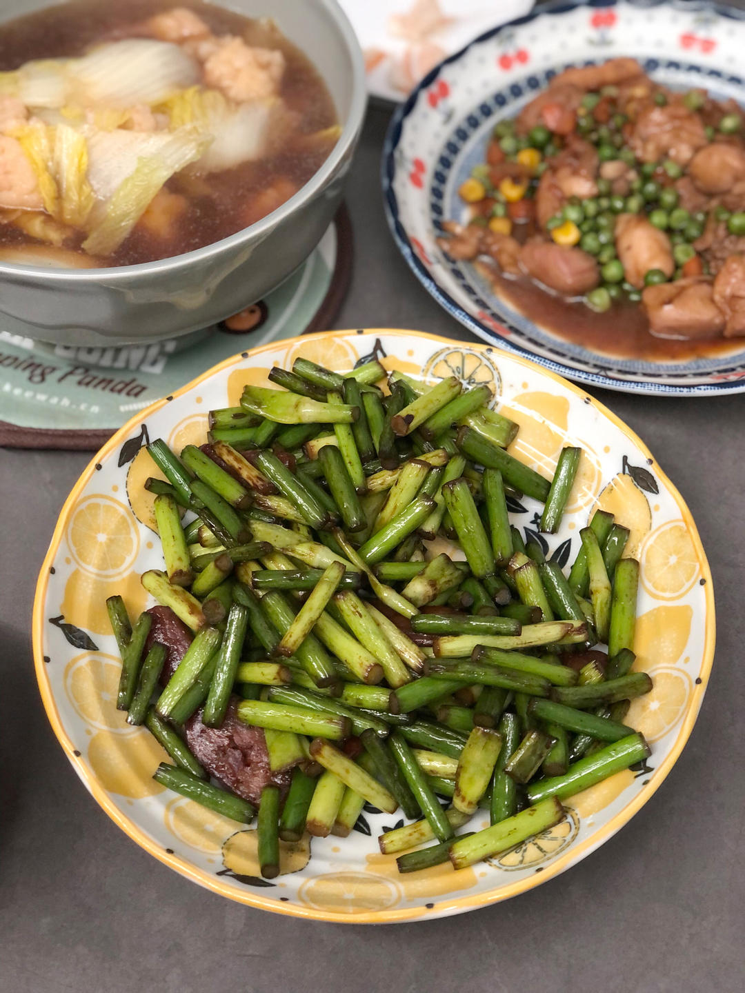 蒜苔炒香肠（快手菜）