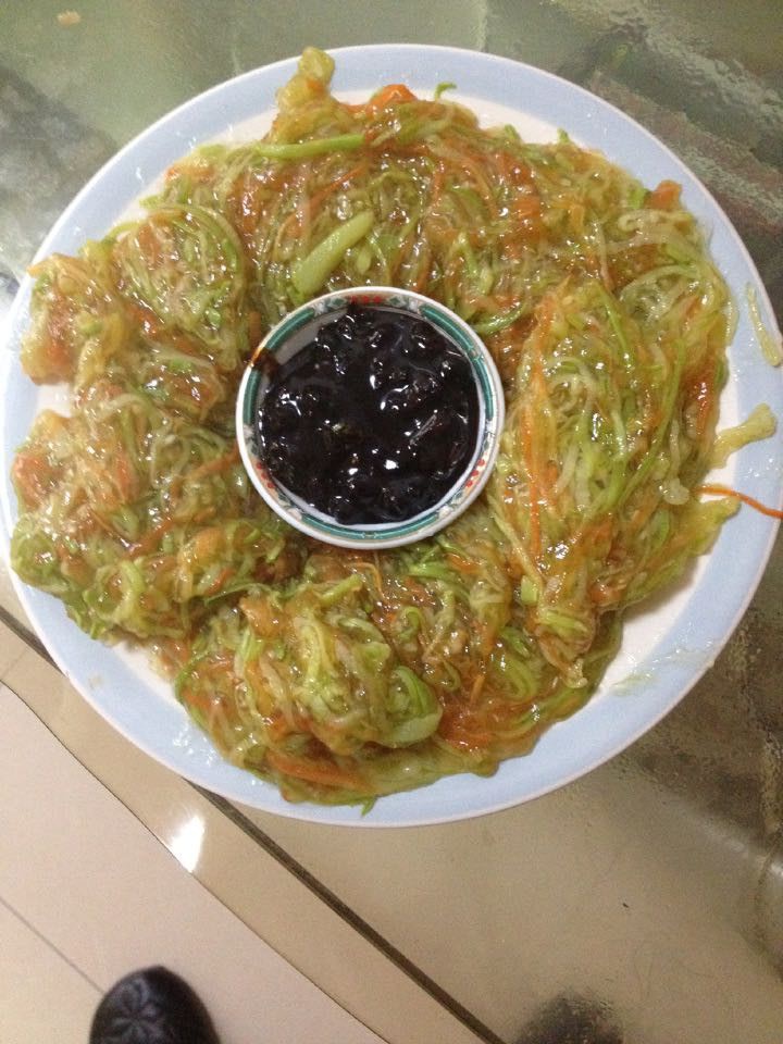 【圆满素食】青红双丝糕