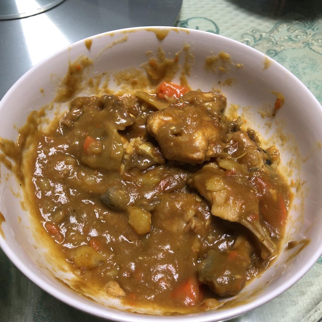 咖喱鸡块饭