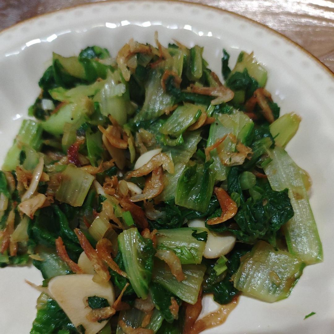 超级好吃的虾皮小白菜