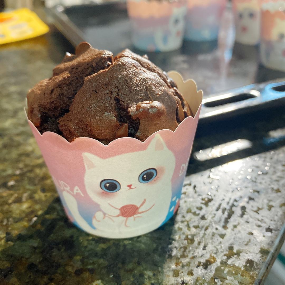 巧克力纸杯蛋糕（超简单的做法