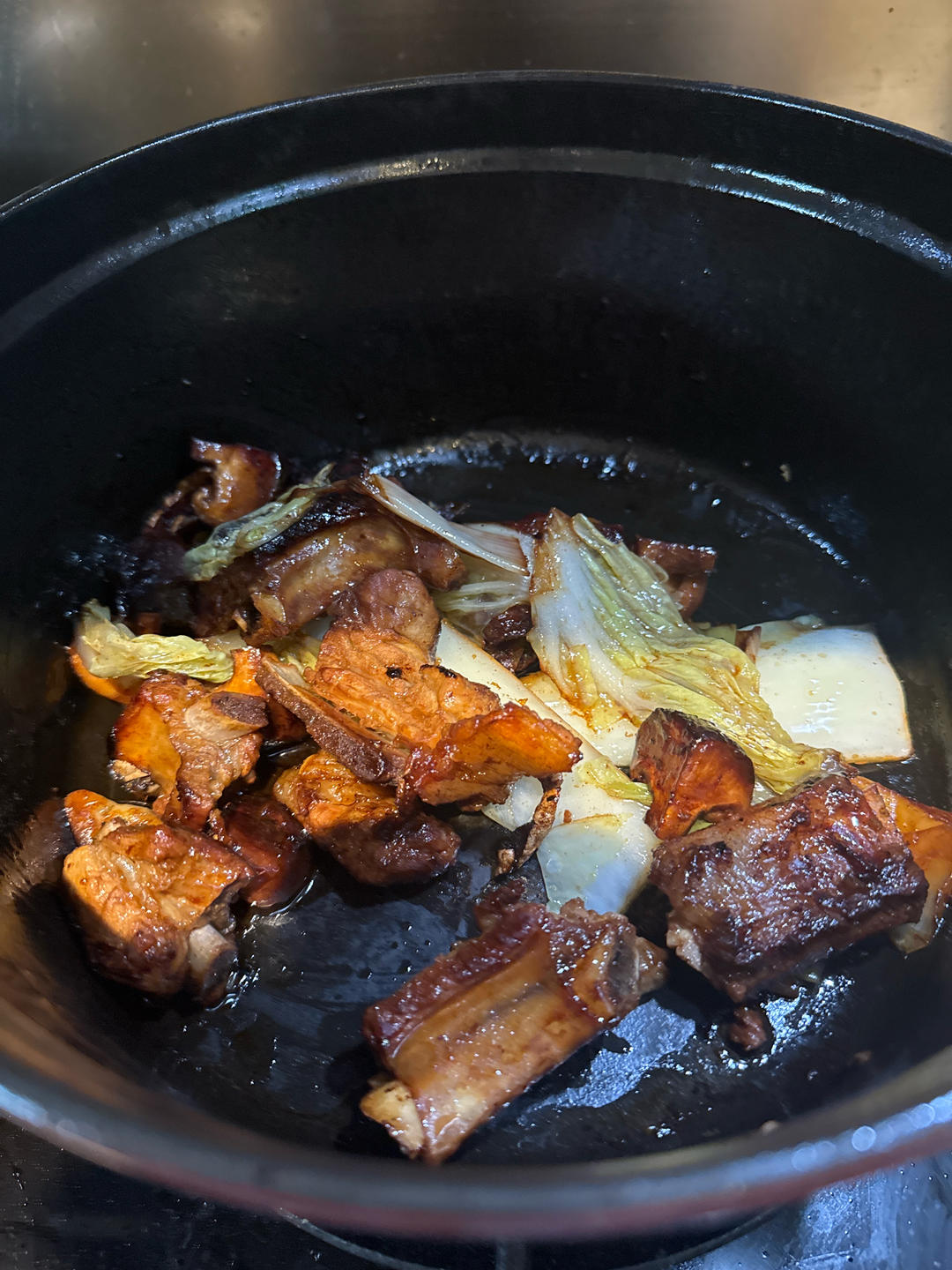 我爱铸铁锅~啫啫排骨