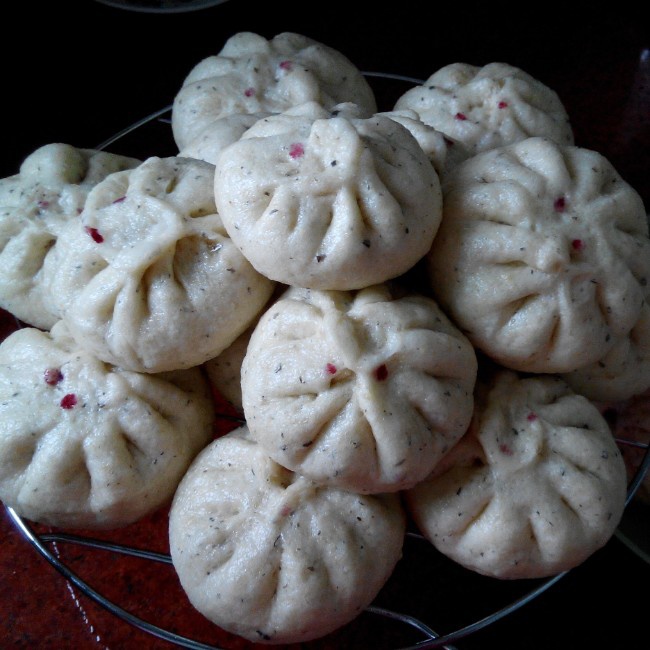 mint82做的中式蒸包子(面团适用于鲜肉包,馒头,菜包均可)