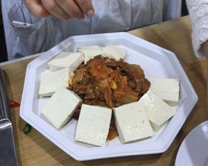 韩式炒泡菜豆腐的做法 步骤4