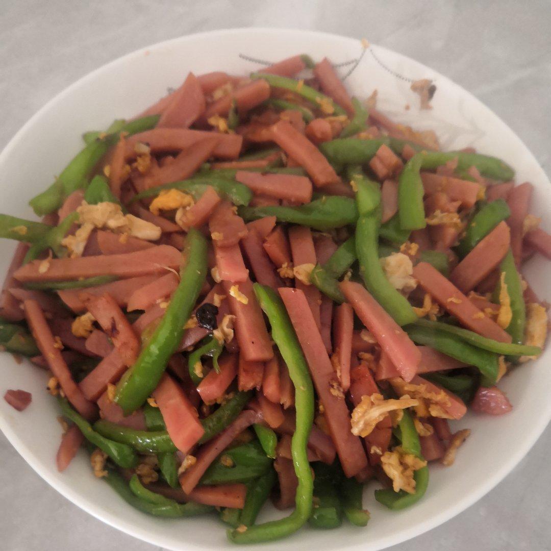 五分钟零失败❗️超好吃家常青椒火腿炒鸡蛋