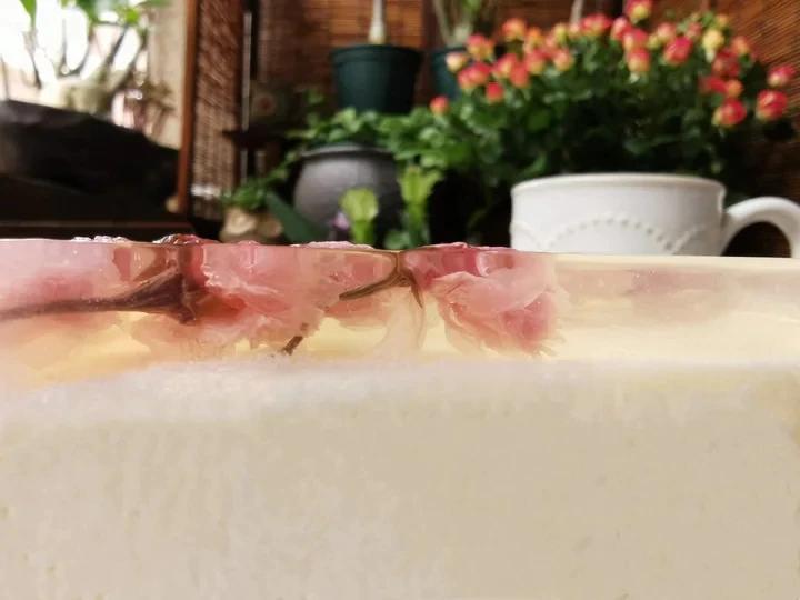 颜值超高的樱花慕斯