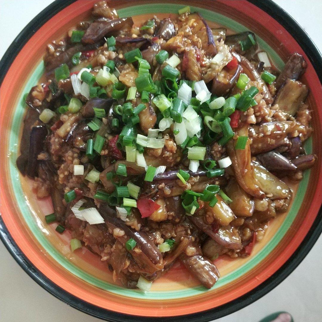 红烧肉沫茄子