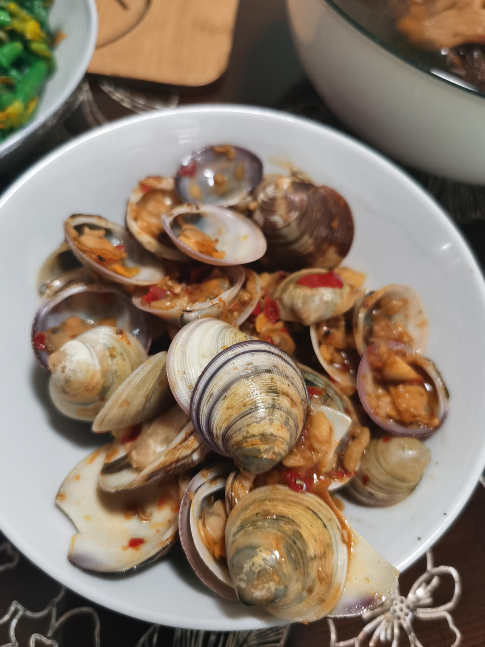 鲜掉眉毛的（爆炒文蛤）