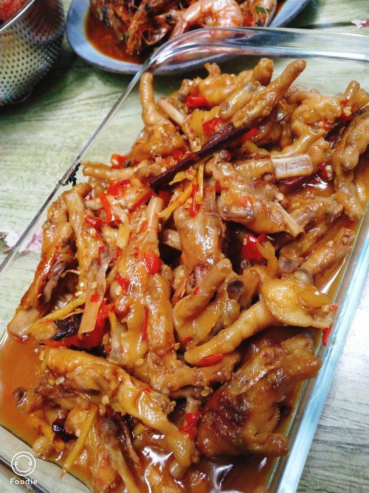 香辣烧鸡爪