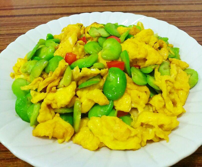 小小丽520做的蚕豆米炒鸡蛋