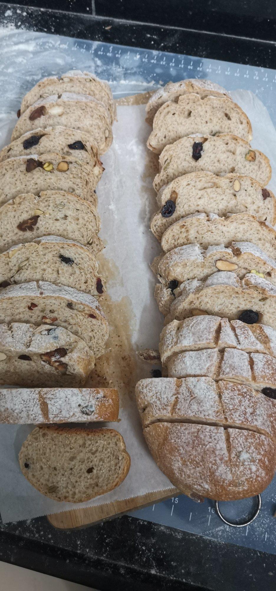 全麦蔓越莓核桃软欧包