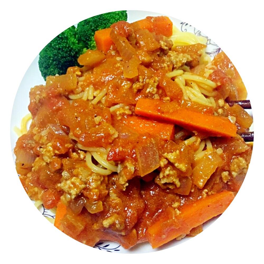 （完胜必胜客的）番茄肉酱意大利面～