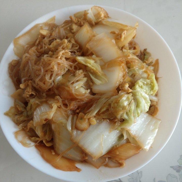 吃饭睡觉挤痘痘 ξ做的特入味的白菜粉丝(做法家常简单 香香酸酸 开胃