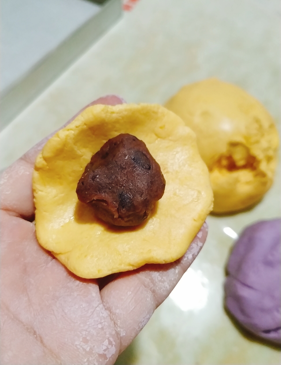 双色紫薯南瓜糯米糕(分享两种做法)的做法 步骤4