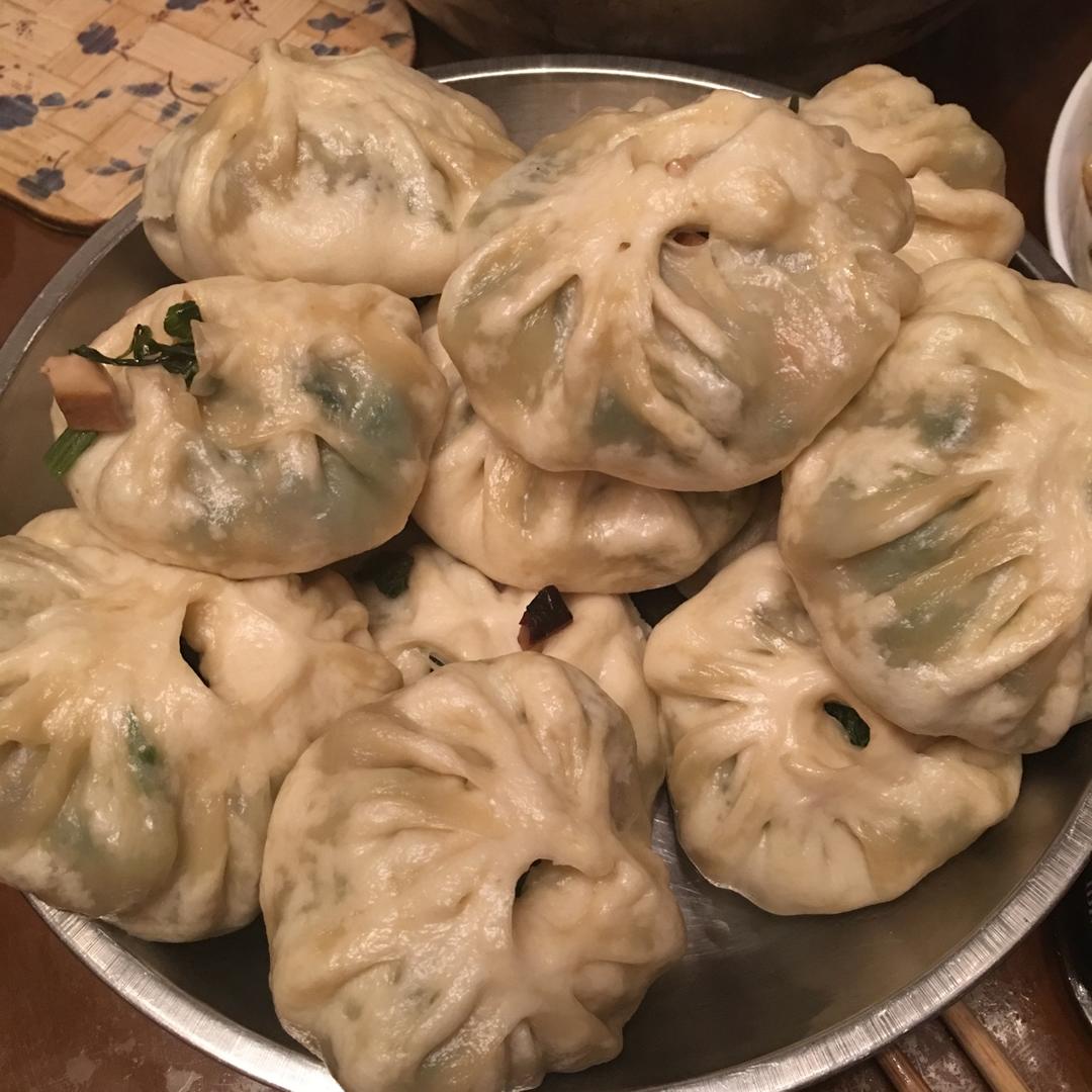 节省一半时间的大包子（另付翠绿菜包子，肉包子，腹黑包子食谱）